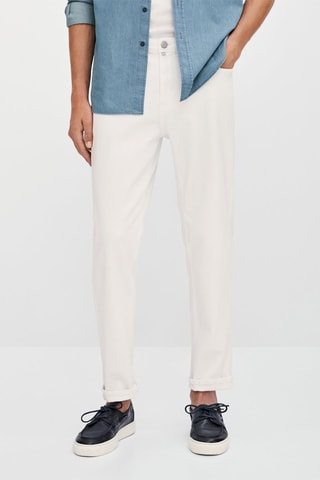 Jean coupe tapered - Blanc