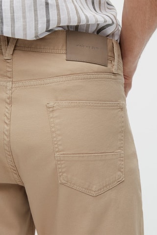 Faux jean en denim slim fit - Beige