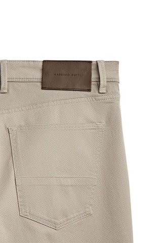 Faux jean texturé slim fit - Gris clair