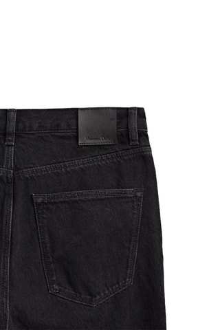 Jean à taille haute droite - Noir