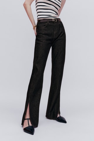 Jean cigarette fentes - Gris