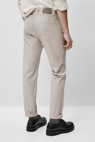 Faux jean texturé slim fit - Gris