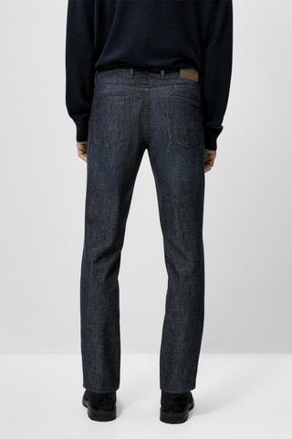 Jean dirty stone tapered - Bleu marine