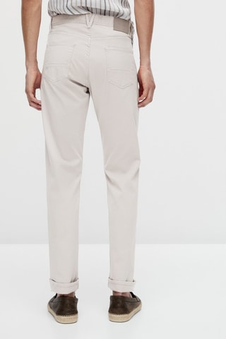 Faux jean en denim slim fit - Blanc