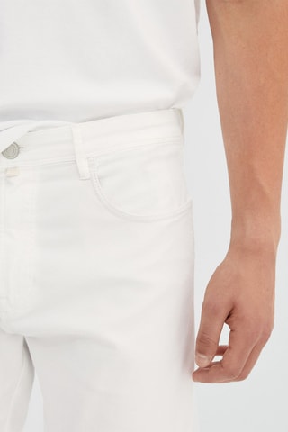 Faux jean texturé slim fit - Blanc
