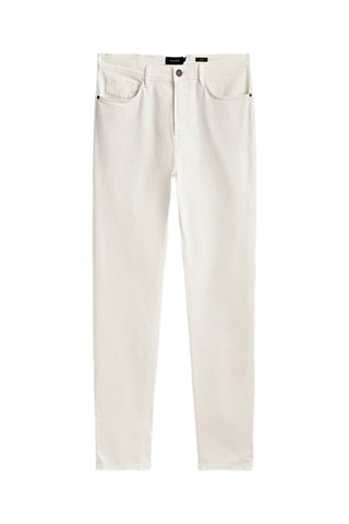 Jean tapered en laine - Blanc