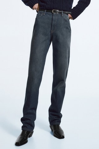 Jean droit slim fit - Bleu foncé