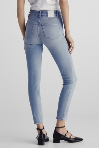 Jean taille haute skinny - Ciel