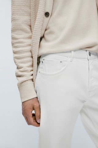 Jean selvedge coupe tapered - Blanc