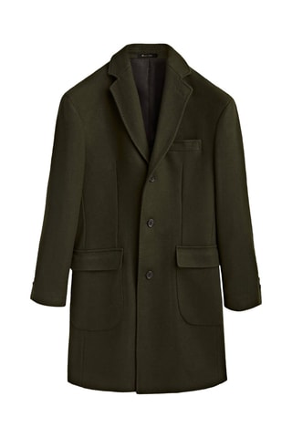 Manteau en laine mélangée - Kaki