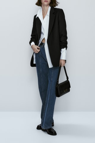 Veste ouverte micro texture - Noir