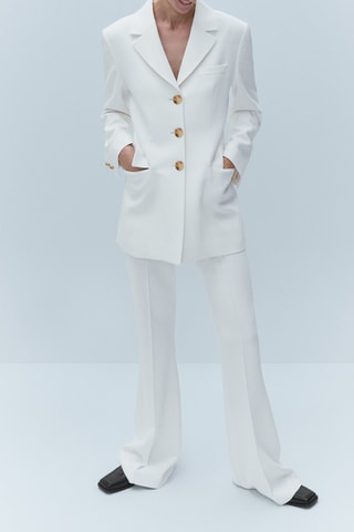 Veste trois boutons - Blanc