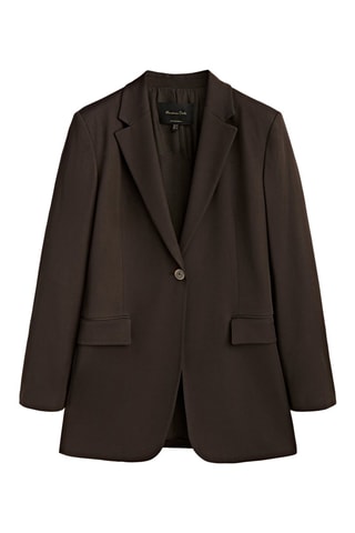 Veste tailleur satinée - Marron