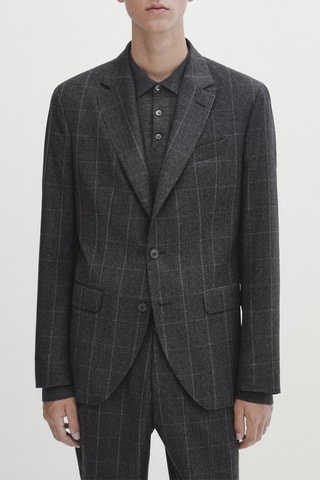 Veste en cuir - Gris