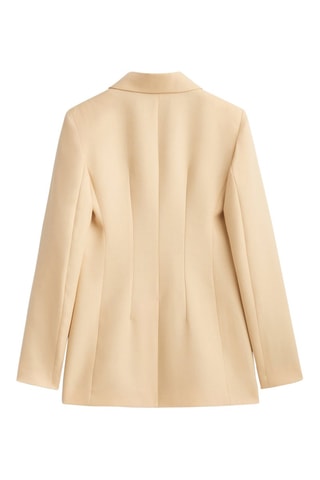 Veste de costume bouton haut - Jaune