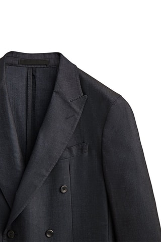 Veste de costume en laine - Bleu marine