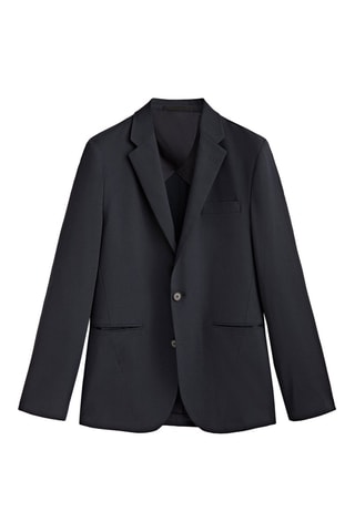 Veste de costume bleue en laine mélangée - Studio - Bleu marine