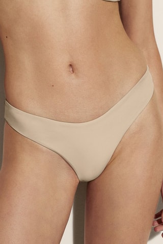 Bas de maillot échancré - Ecru