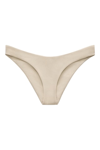 Bas de maillot échancré - Ecru