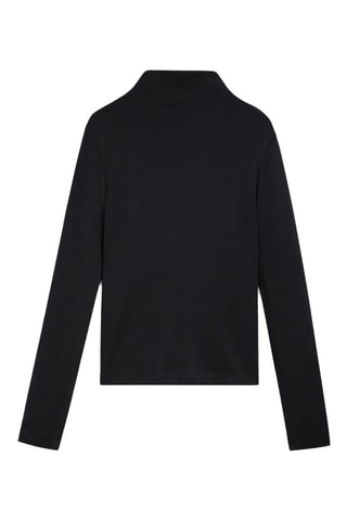 Top en laine et cachemire - Noir