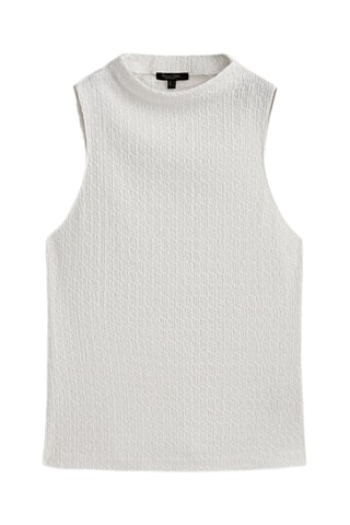 Top en laine et cachemire - Ecru