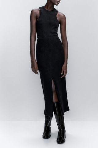 Haut en maille en laine d'alpaga mélangée - Noir