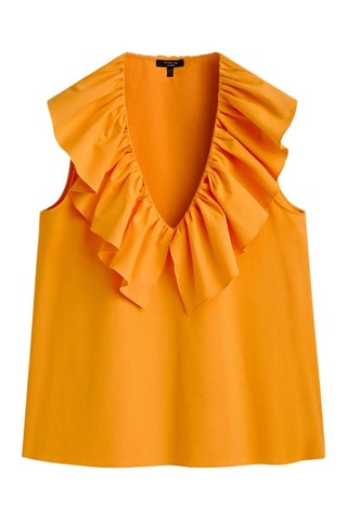 Top en laine et cachemire - Orange