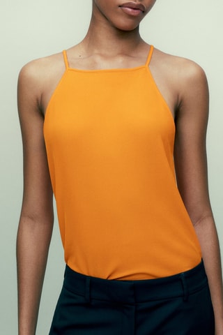 Top élastique bretelles - Orange