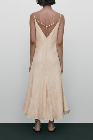 Robe bretelles fines broderies Limited Edition - Ecru