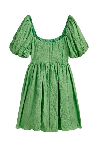 Robe courte effet froissé nœuds - Studio - Vert