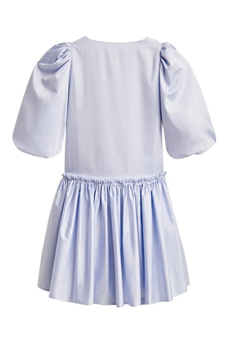 Robe courte à manches bouffantes - Studio - Bleu clair