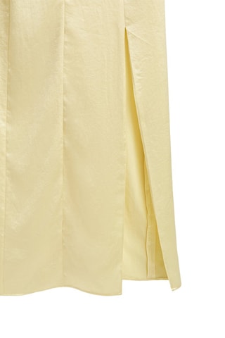 Robe nuisette fendue dans le bas - Jaune