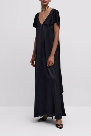 Robe longue lanières - Studio - Bleu marine