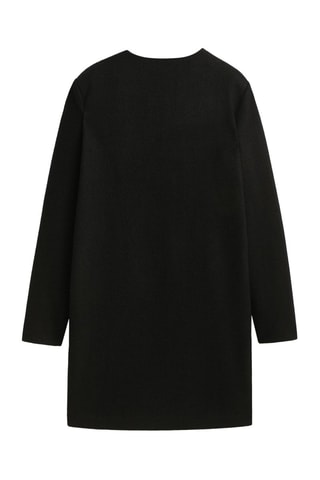 Robe courte couture centrale - Noir