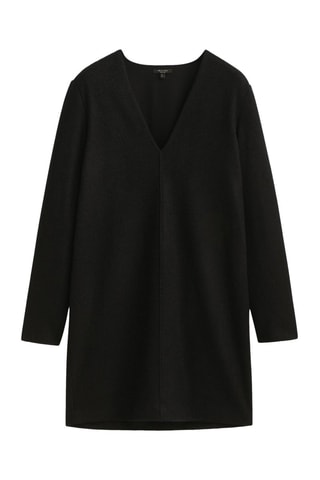 Robe courte couture centrale - Noir