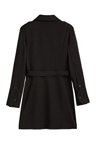 Robe courte noire taille marquée - Noir