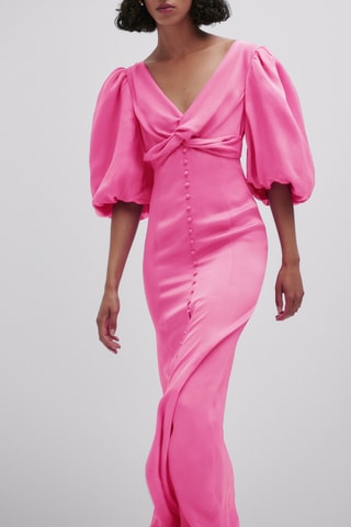 Robe manches bouffantes - Studio - Rose