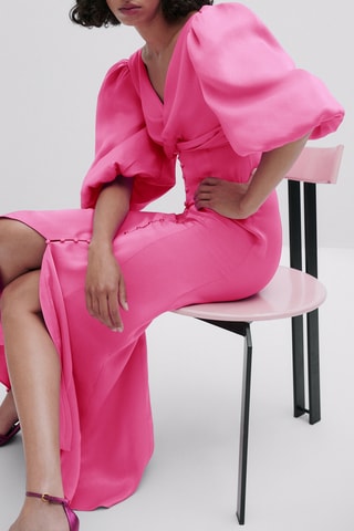 Robe manches bouffantes - Studio - Rose