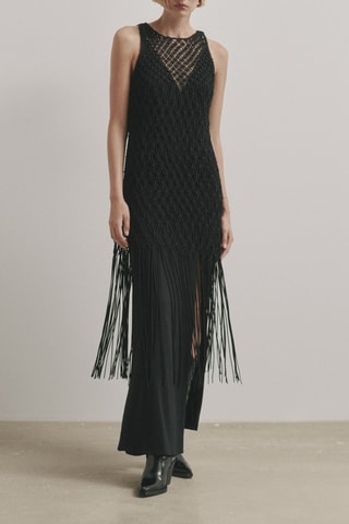 Robe noire cordes - Studio - Noir