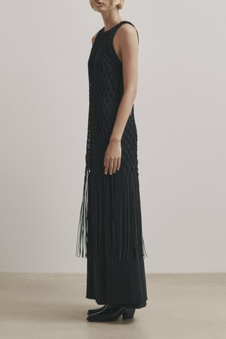 Robe noire cordes - Studio - Noir