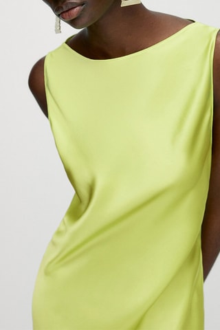 Robe en soie sans manches - Vert