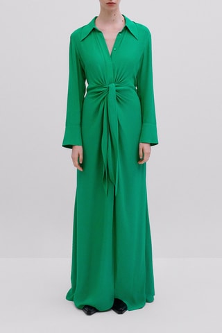 Robe longue nœud - Studio - Vert