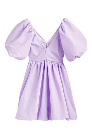 Robe courte à manches bouffantes - Studio - Mauve