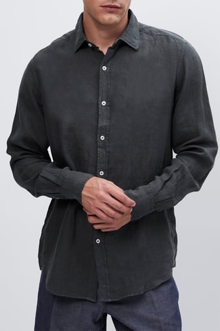 Chemise en lin - Gris