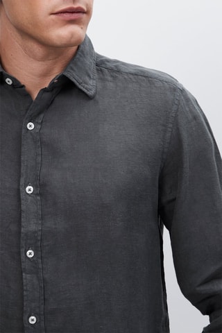 Chemise en lin - Gris