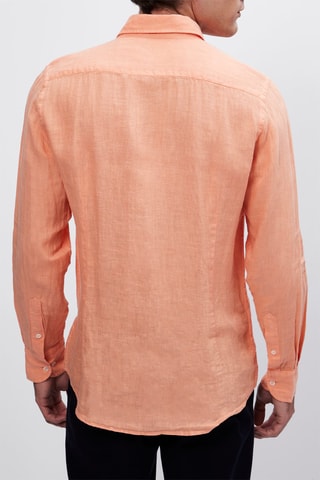 Chemise en lin - Mandarine