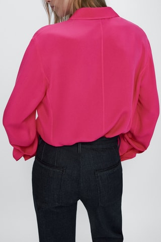 Chemisier fluide fuchsia - Fuchsia