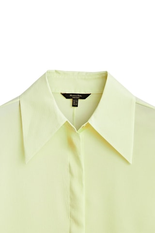 Chemisier vert en soie mélangée - Vert d’eau