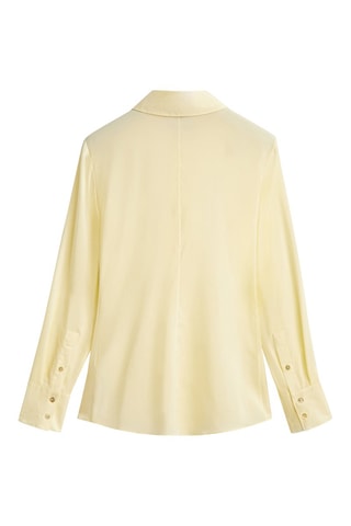 Chemisier jaune en soie mélangée - Jaune