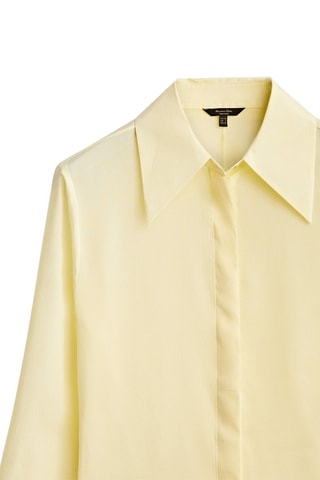 Chemisier jaune en soie mélangée - Jaune